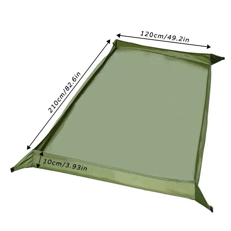 Imagem -06 - Impermeável Camping Tarp Engrossar Picnic Mat Almofada de Praia Durável Tenda Multifuncional Pegada Sun Canopy Folha de Terra para Caminhadas