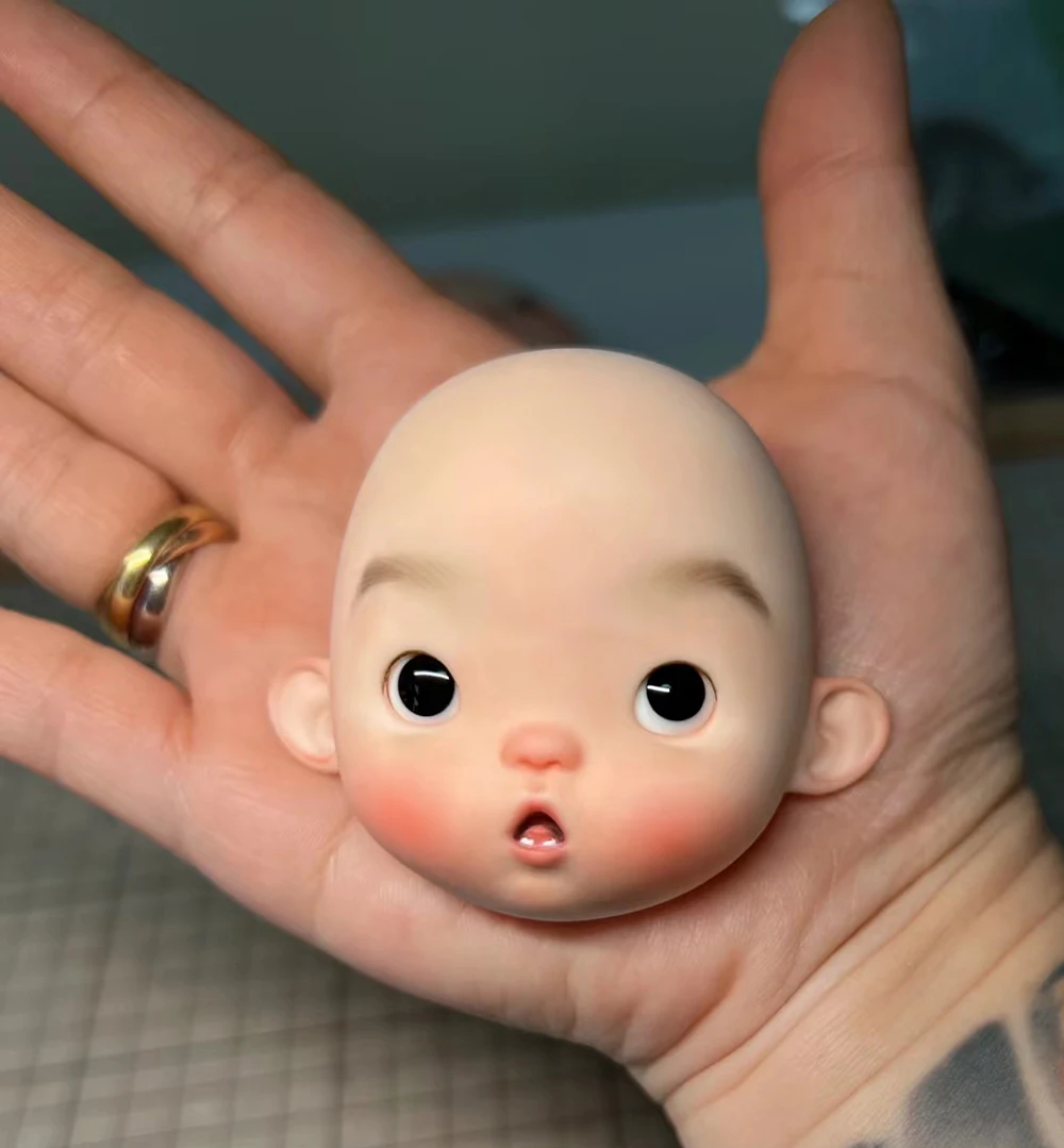 New BJD Doll Store 12cm 1/12 xiaomanggua dandan Resin Toy Model Cute Boy Toy stock Makeup Free Shipping