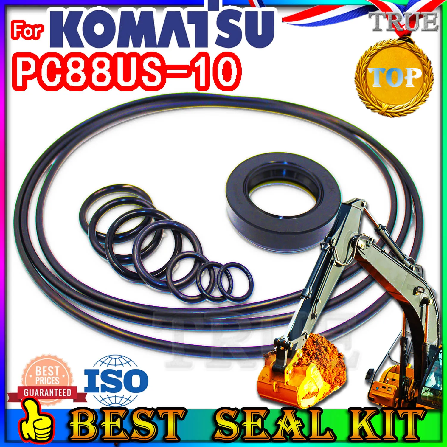 

For KOMATSU PC88US-10 Oil Seal Repair Kit Boom Arm Bucket Excavator Hydraulic Cylinder PC88US 10 Blade TRAVEL Joystick Engine