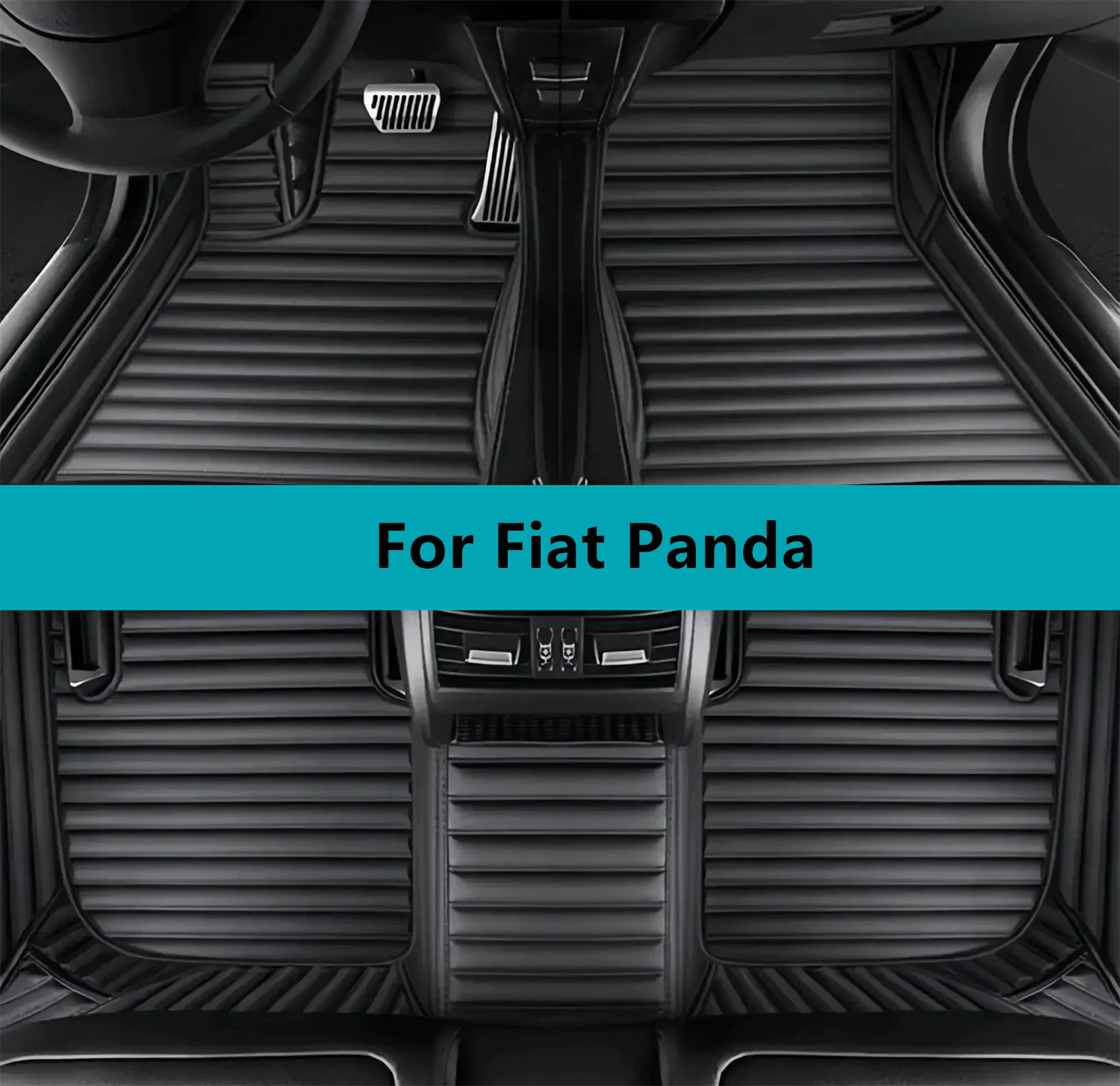 

Автомобильные коврики на заказ для Fiat Panda 2022 2023 2024 2025 2026, всепогодные водонепроницаемые автомобильные коврики