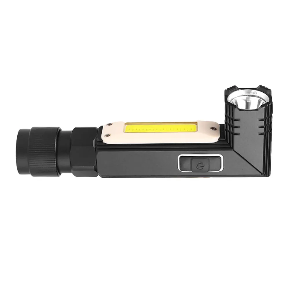 

Складной мощный фонарь с USB-зарядкой, рабочий фонарь двойного назначения, электрический фонарик-налобник для походов и кемпинга на открытом воздухе