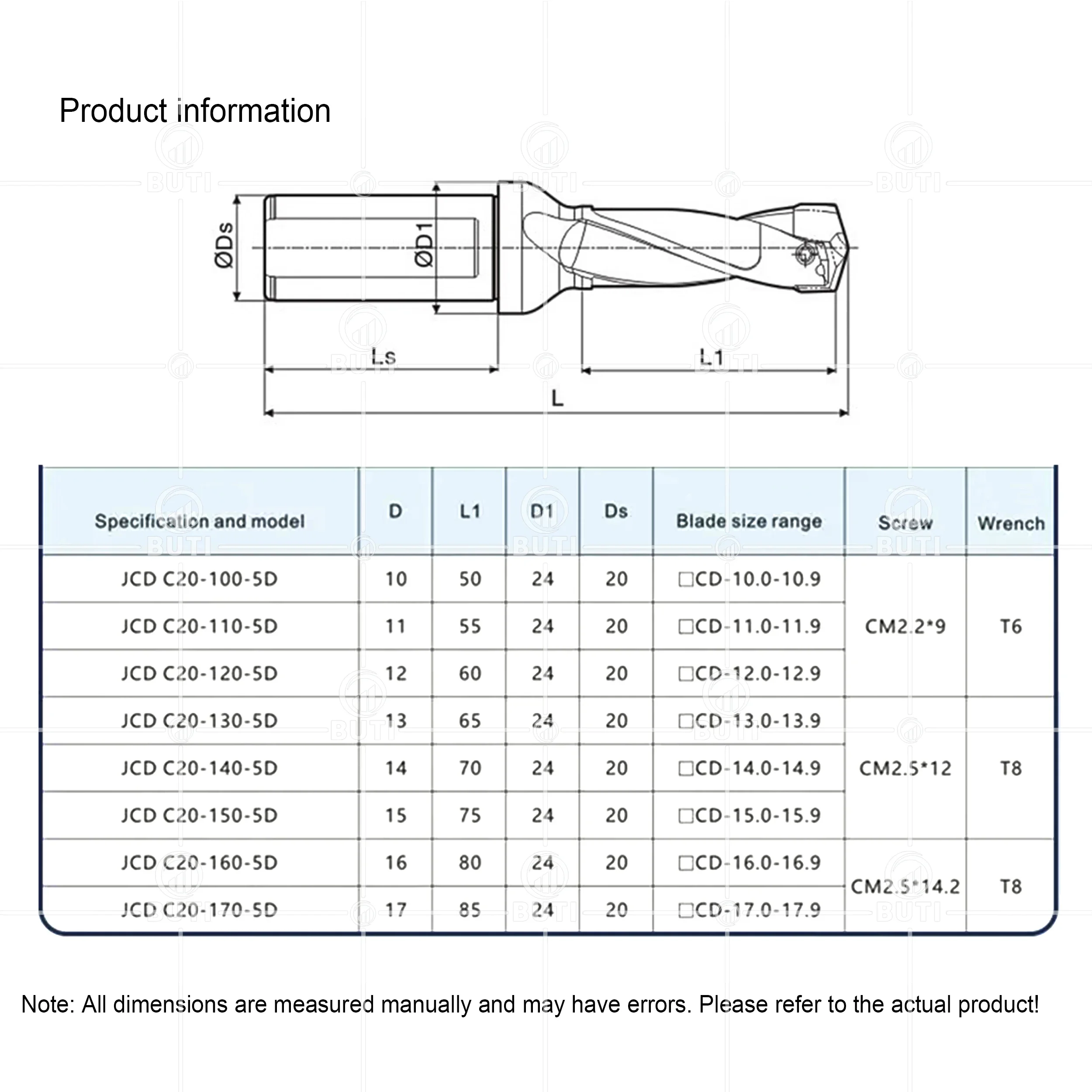 Imagem -05 - Deskar-refrigeração Interna Jcd Coroa Broca Rod 3d 5d 8d 10d 1025 mm de Diâmetro Usado para Inserção Hcd Cnc Perfuração Violenta 100 Original