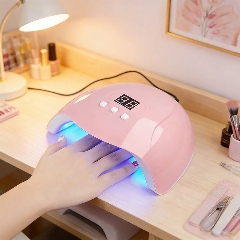 

Intelligent Manicure Phototherapy Machine LED UV Light With 3 Timers Automatic Sensor LCD Display Professional Nail Art Tools