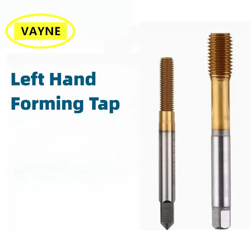 

VAYNE HSSE Metric& American Fine Left Forming Tap Tin-Coating M2M2.3M2.5M3*0.45/M4M6M8M12 UNC UNF10-24 1/4 5/16 3/8 Machine Tap