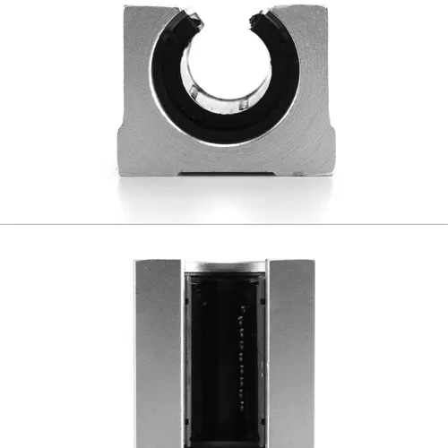 Imagen 2 del producto 4 Uds SBR10UU SBR12UU SBR16UU SBR20UU 10mm 12mm SBR10 SBR12 rodamiento lineal bloque abierto deslizador lineal para carril guía lineal CNC SBR
