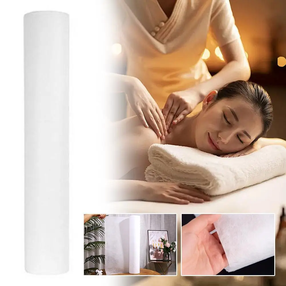 Disposable Spa Massage Mattress Sheets Non-woven Fabric Paper Tattoo Pad Headrest Cover Foot Roll Table Towel Accessories M3q7