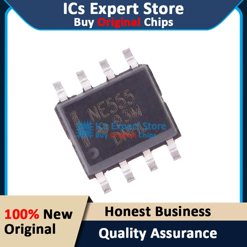 10PCS New Timer Chips NE555 NE555DR NE555P IC Chips