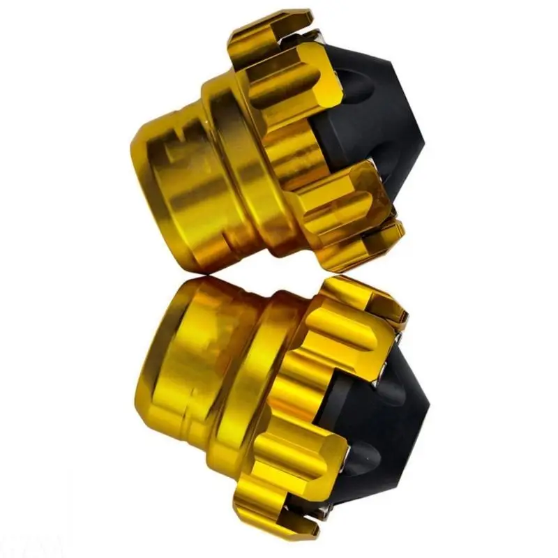 

G7NA High Strength Aluminum Motorcycle Front Fork Crash Guard Protector Anti Drop Cup Shock Absorption for Bike Modification