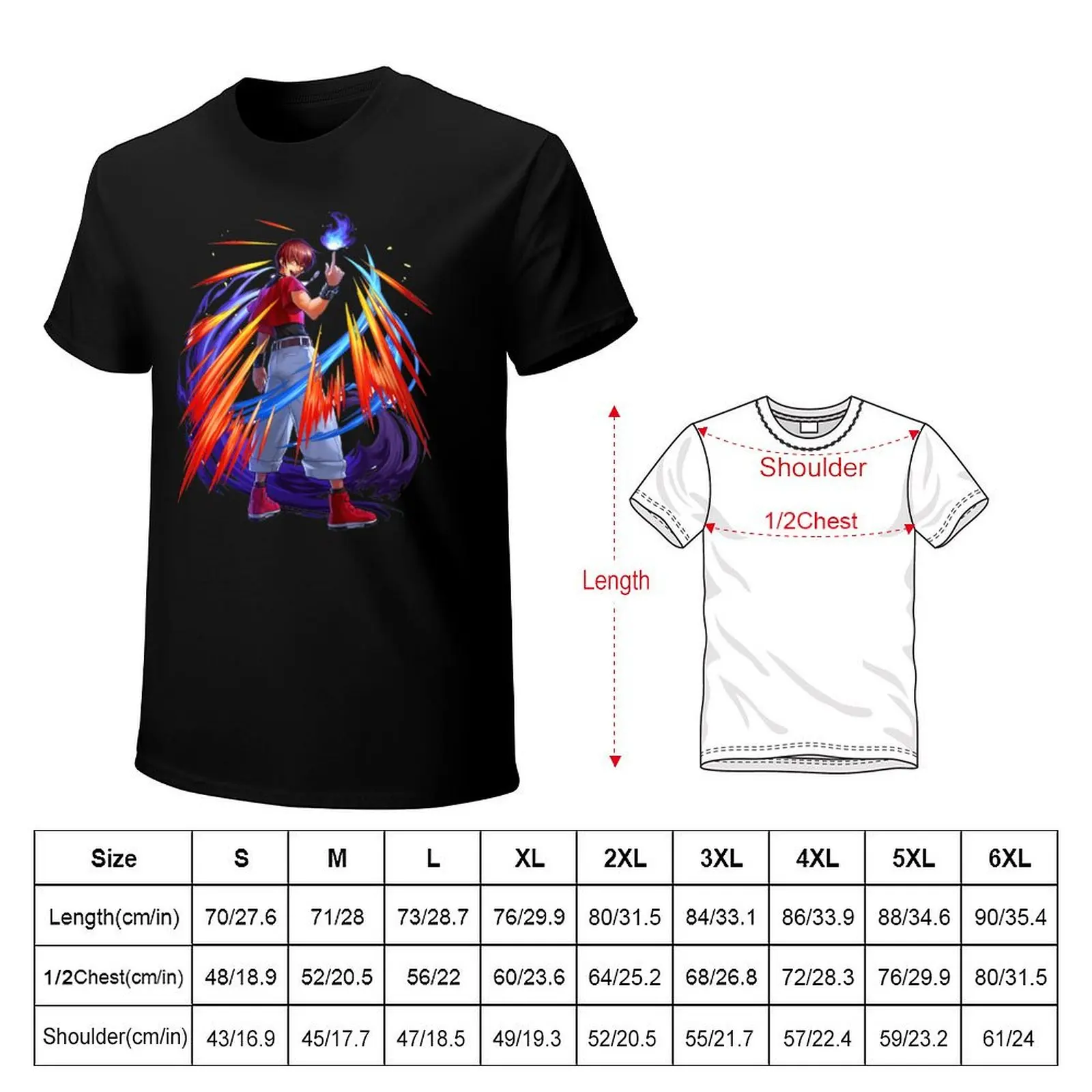 Kyo Kusanagi T-Shirt Blouse oversizeds hippie clothes plain t shirts men