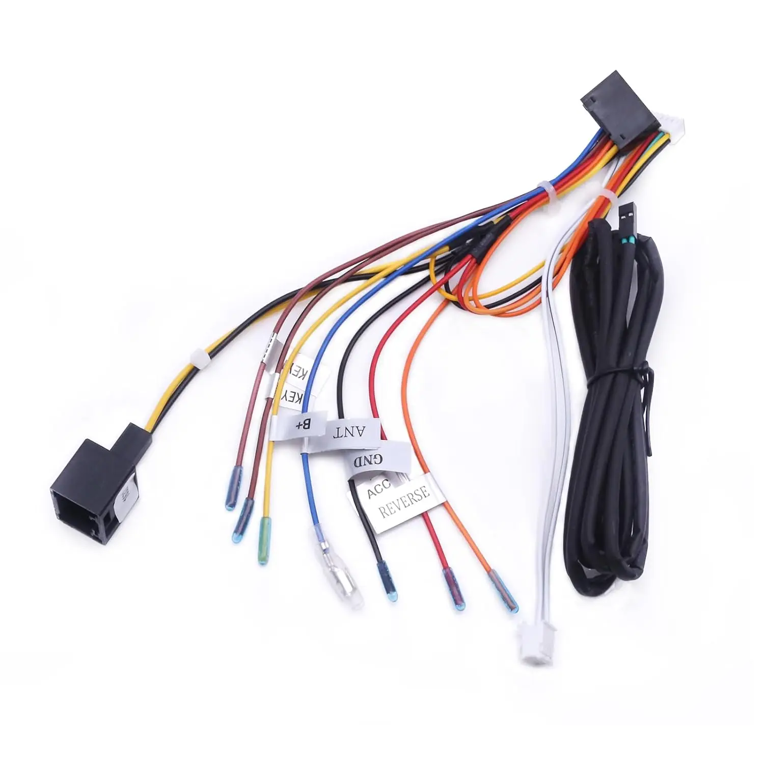16 Pin Car Radio Stereo Power Retro Fit Wiring Harness Cable Wire Adapter for Mercedes Benz W211 Supports Factory Bose Amplifier