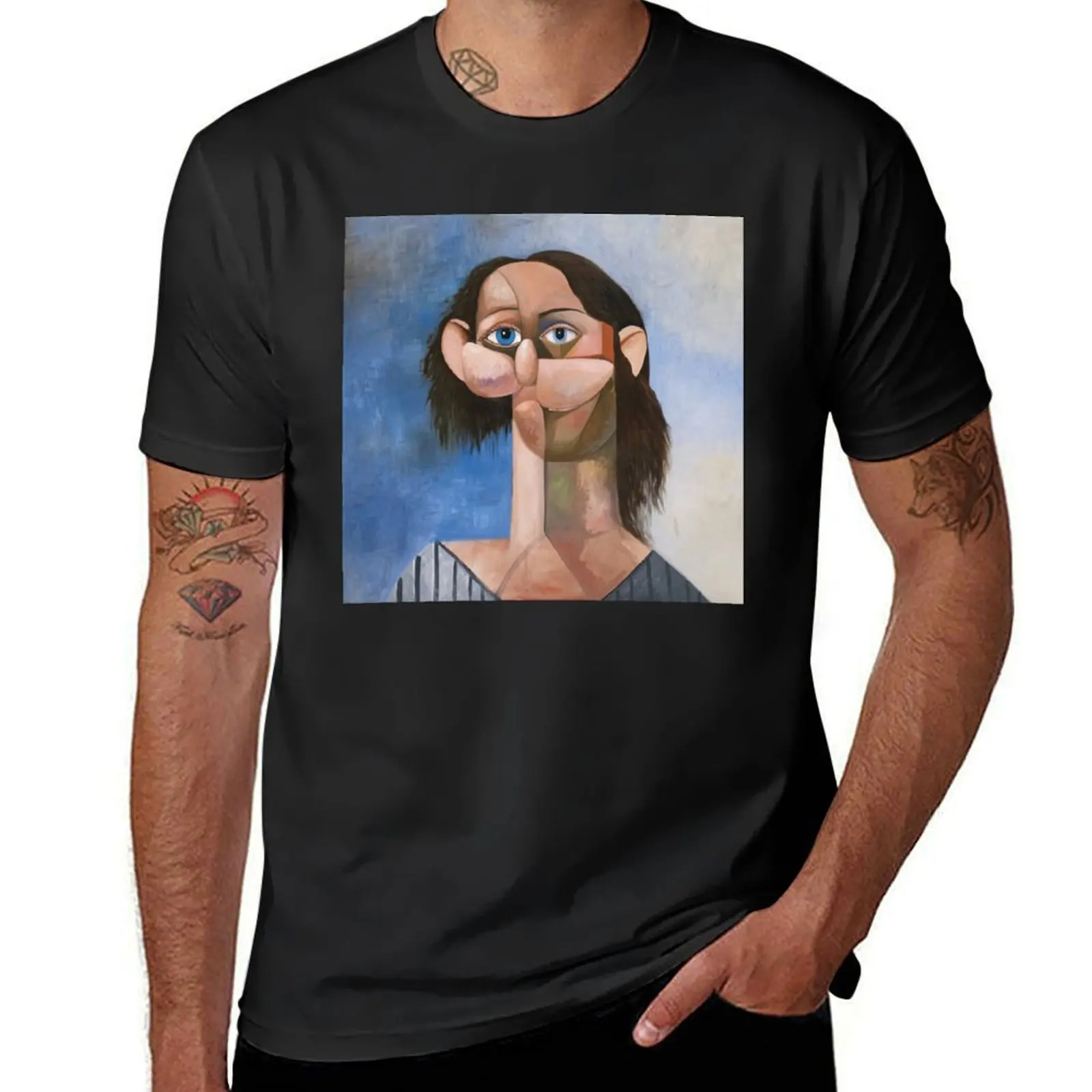 George Condo T-Shirt vintage Short sleeve tee sweat funnys mens t shirts casual stylish