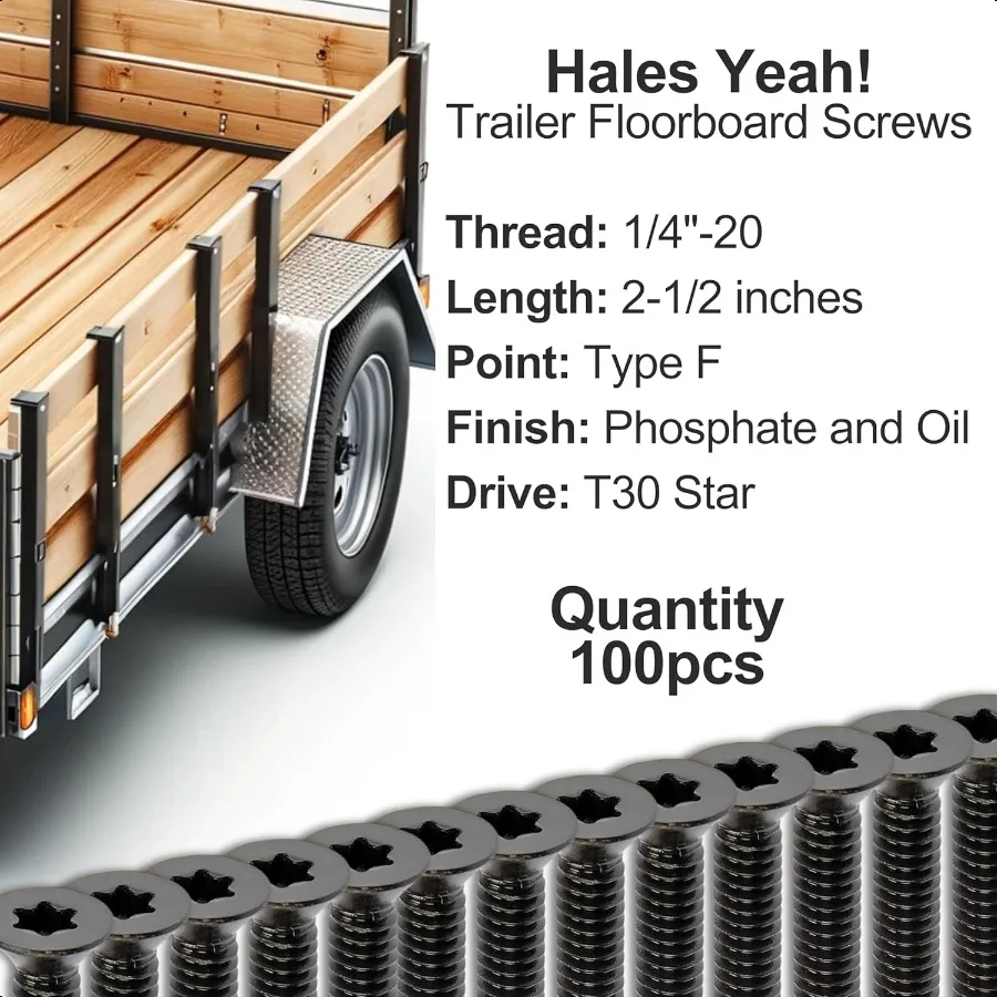 100 قطعة مسامير سطح المقطورة الذاتي التنصت 21 2 في 1 420 موضوع فلاتهيد T30 توركس الخشب إلى المعادن مسامير سطح السفينة ذاتية التنصت ل Tra