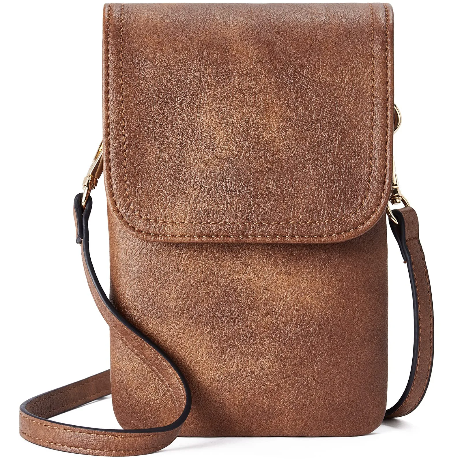 Fashionable and Minimalist PU Leather Women's Crossbody Bag Designer Mobile Phone Bag Change Small Bag Women's Single Shoulder