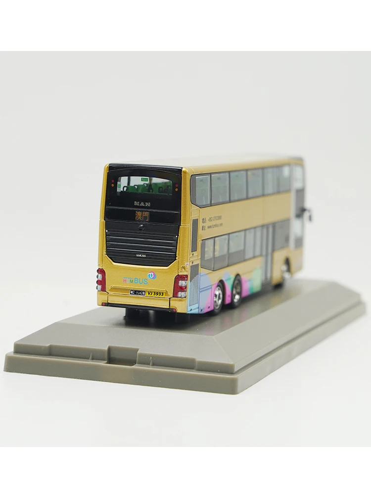 1:76 Kmb Double-decker Model Mercedes-benz O305 Man Volvo Neoplan Dennis Imitation Alloy Car Model Toy Gift Collection Display