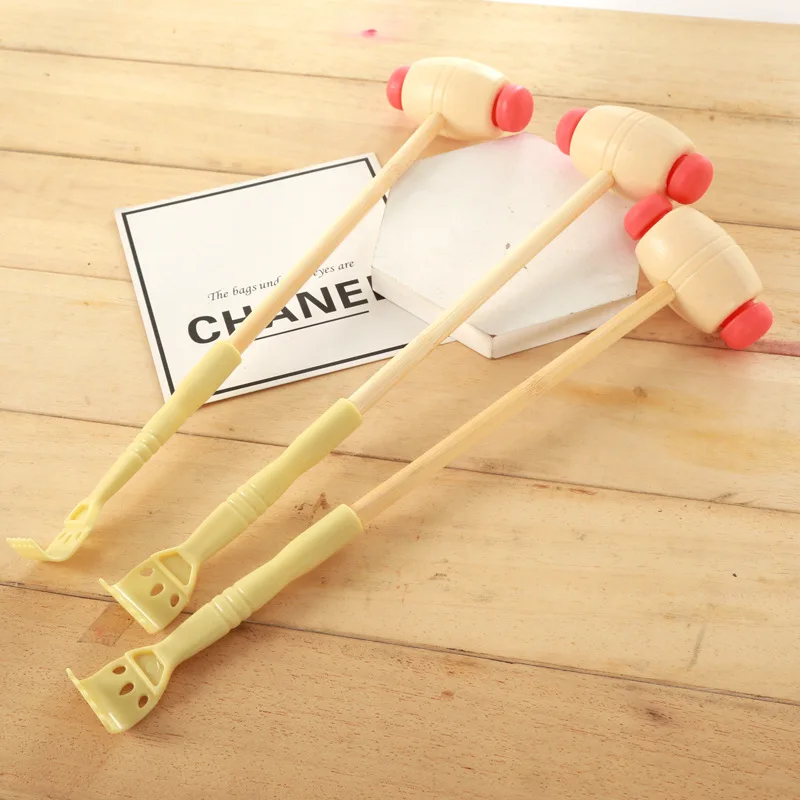 

Massage hammer, hand scratcher, scratch itch, massage cervical spine itch, tickle, waist wooden handle massager