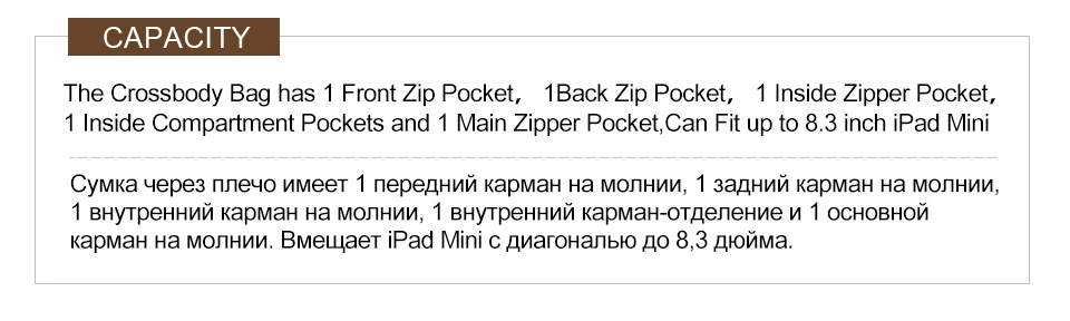 CONTACT'S Sling-Umhängetaschen aus echtem Leder für Herren, Vintage-Umhängetasche, Umhängetasche für Herren, Reisetasche für 8,3 Zoll iPad Mini – Detail 7