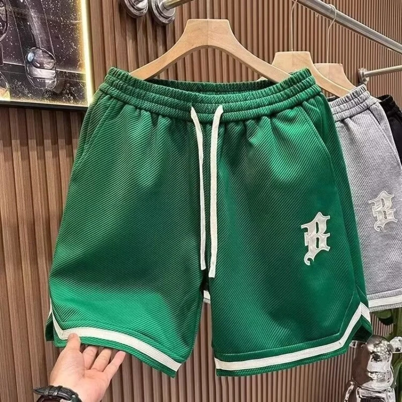 

Модные зеленые спортивные шорты высокого качества, мужские короткие брюки, летние американские спортивные шорты, уличная мужская одежда, уличная одежда 2024