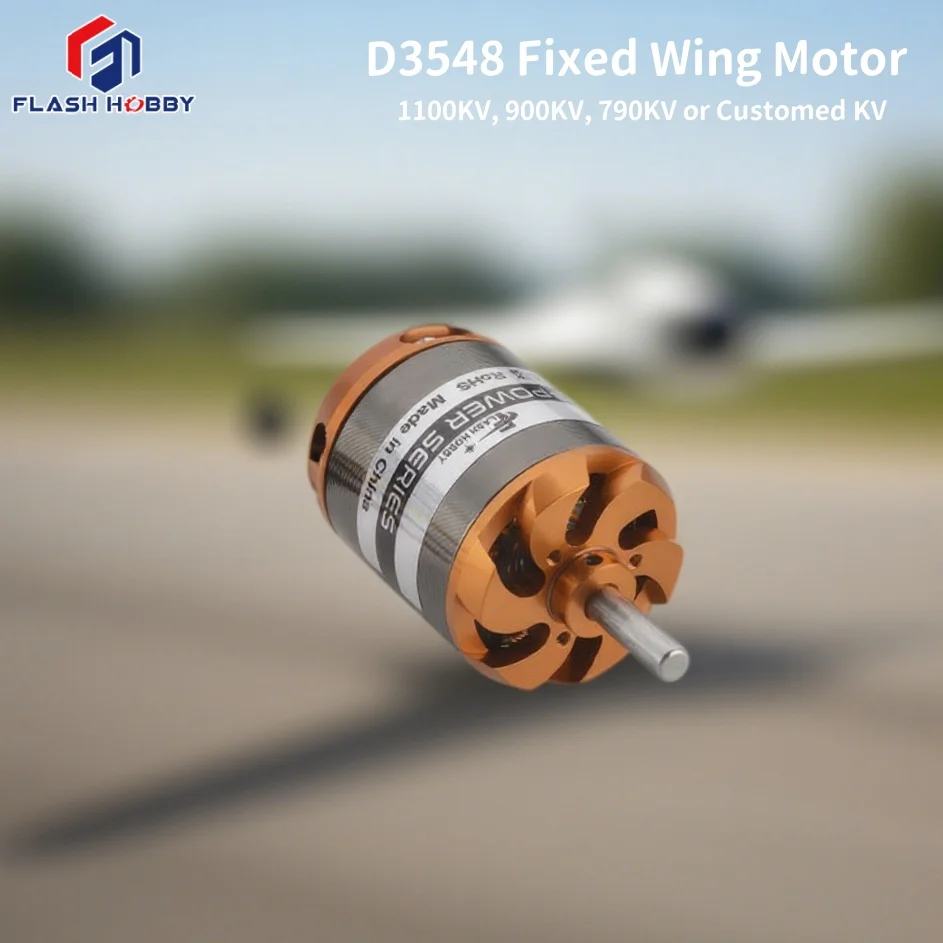 Flashhobby D3548 1100KV 900KV 790KV 42H Level Magnet Three-phase Outrunner RC Brushless Motor for Fixed Wing/Multicopter/Plane