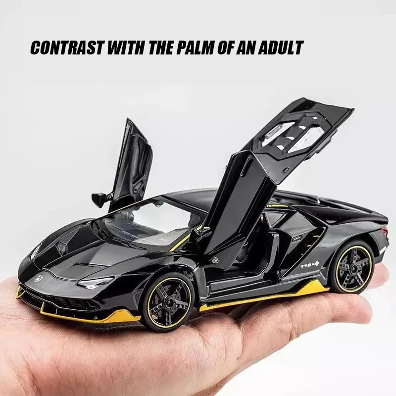 1:32 Scale Lamborghinis LP770 Alloy Car model Diecast Toy Vehicle High Simitation car Toys For Children Kids Xmas Gifts