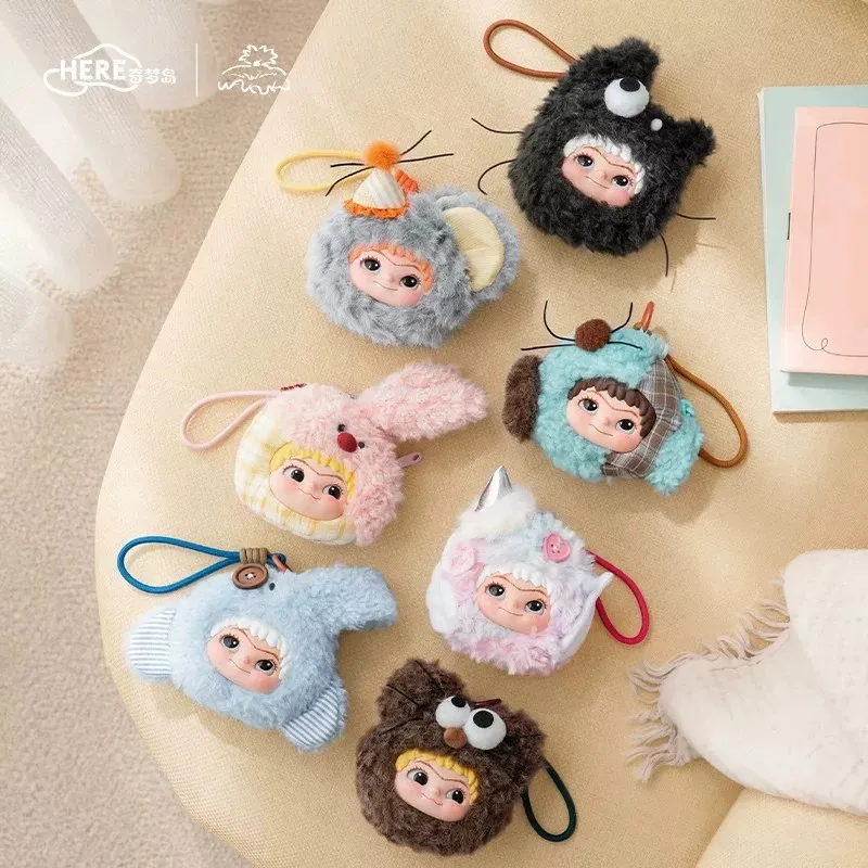 Wakuku Strange Friends Vinyl Plush Blind Box Toys Dolls Mystery Box Model Gifts Pendant Collection Mini Storage Bag Ornament