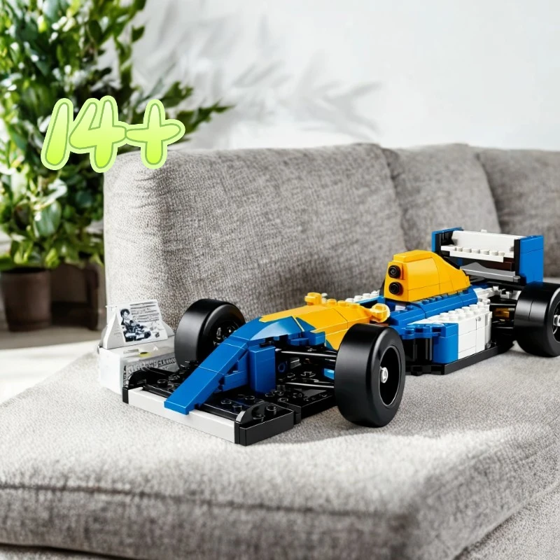 2025 جديد 10353 فريق ويليامز FW14B ونيجيل مانسل 799 قطعة نموذج سيارة زرقاء هدايا عيد الميلاد الطوب الأطفال لعبة تعليمية