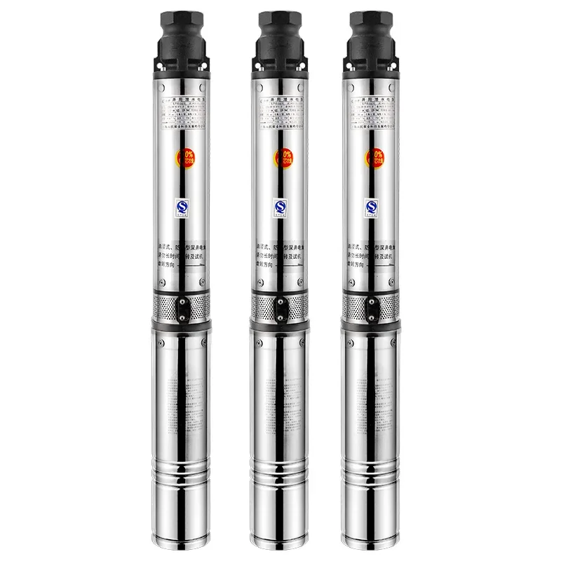 4SP3-52 Stainless steel well water pumping 380V sand-resistant high lift submersible pump