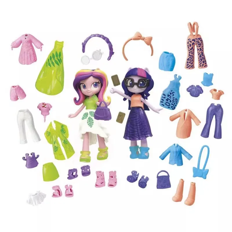 Hasbro Pony Country Girl Fashion Group Can Be Moving Shape Hand Change Mini Doll Luxury Set Purple Joy Soft Girl Birthday Gift