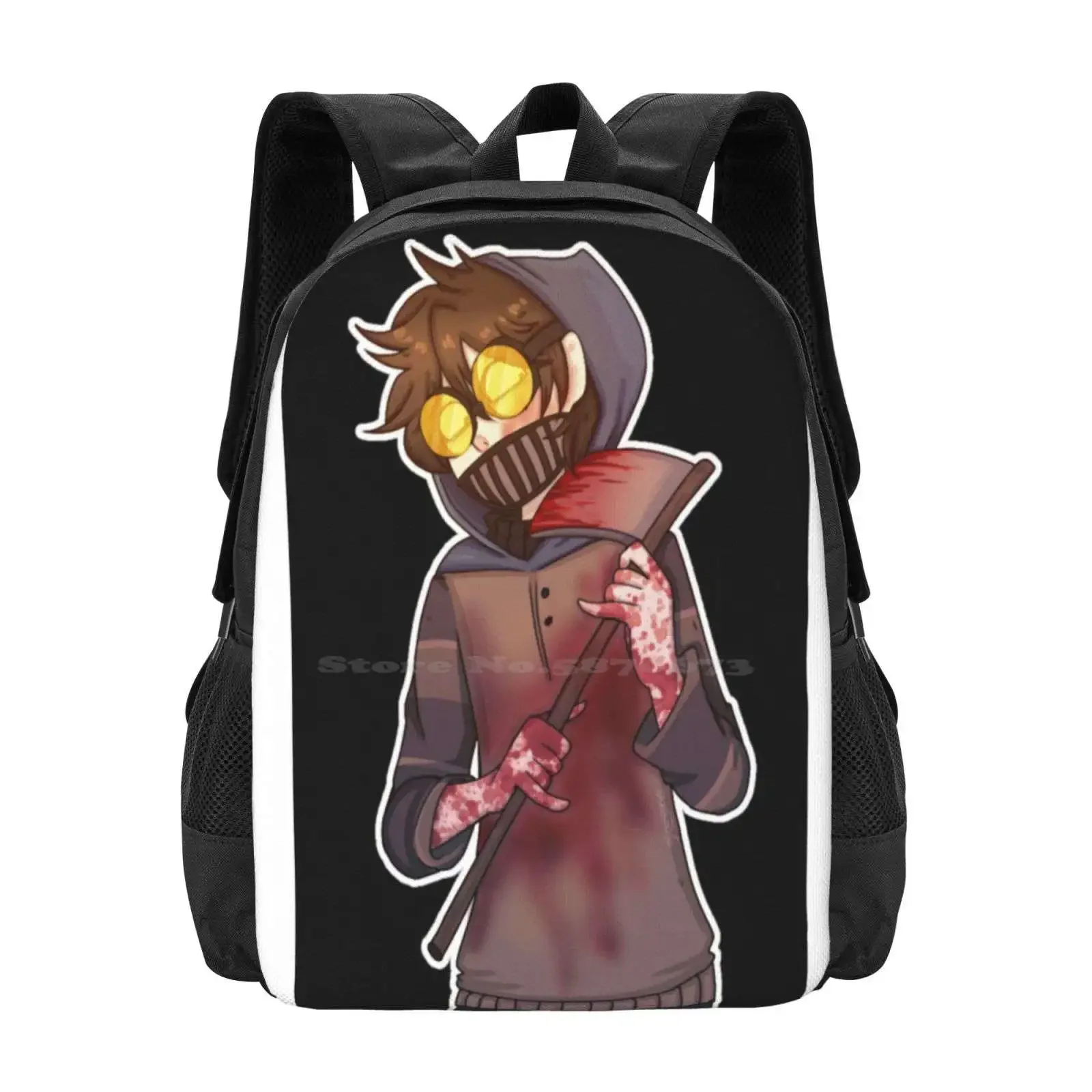 

Ticci Toby Hot Sale Backpack Fashion Bags Ticcitoby Creepypasta Glowyskull