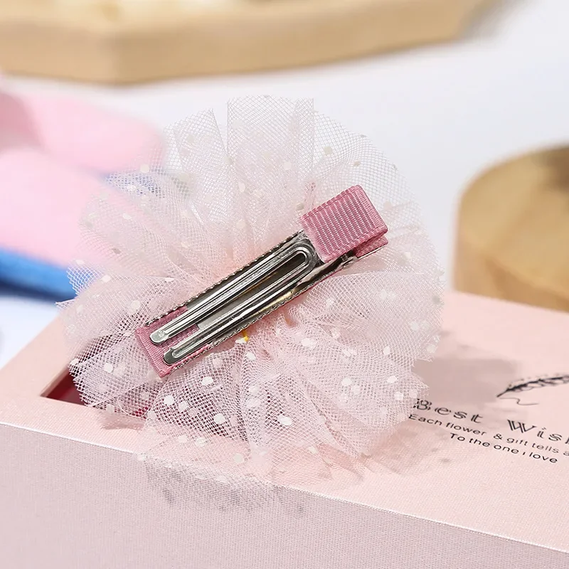 Children's Crown Barrettes Female Mesh Hairpin Girl Small Crown Word Clip Head Clip Rhinestone Temperament Does Not Hurt Hair