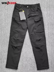 Waterproof Breathable Mens Outdoor Camping Hiking Pants New Summer Solid Color Straight Trousers High Street Cargo Pants Male