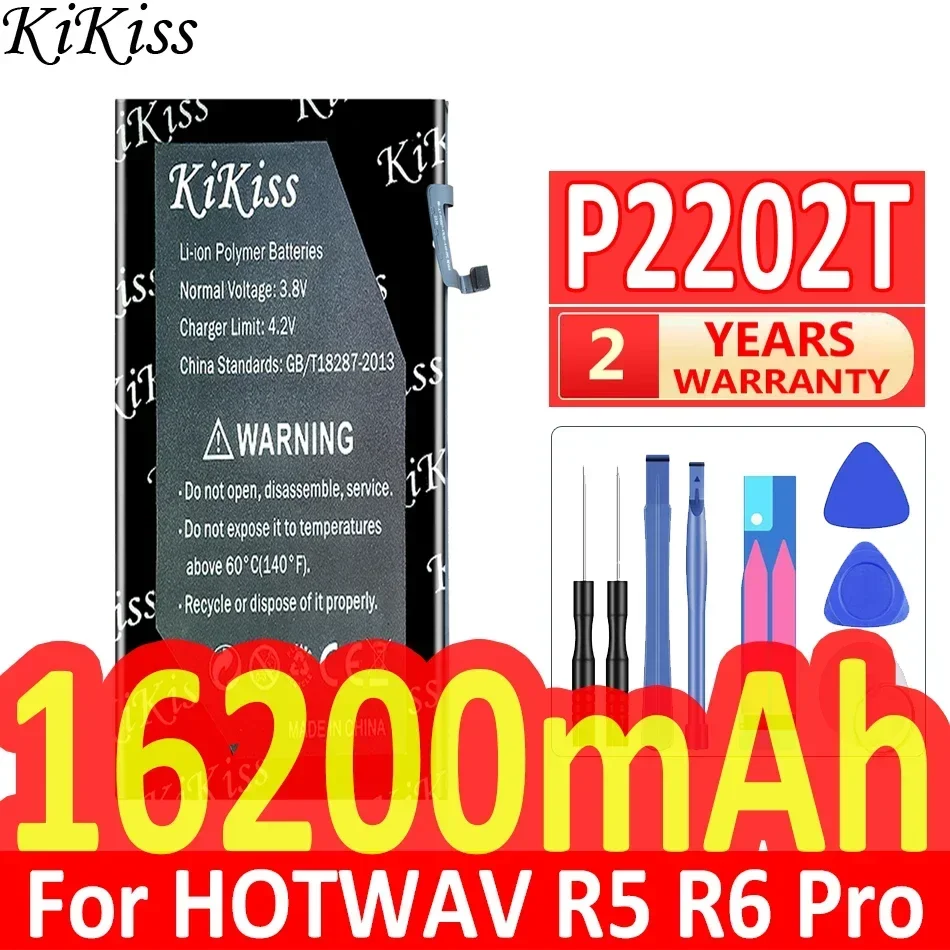 

Аккумулятор KiKiss 16200 мАч P2202T для ноутбука Hotwav R5 R6 Pro R5Pro R6Pro