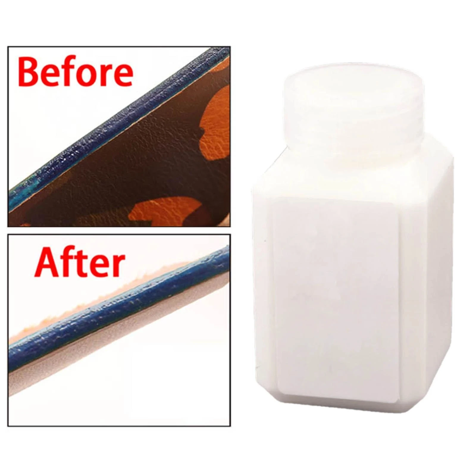 1Pcs 60ML Leather Finish Protective Smoothness Leather Burnishing Handcraft Clear Smooth Treatment Edge Coat Paint