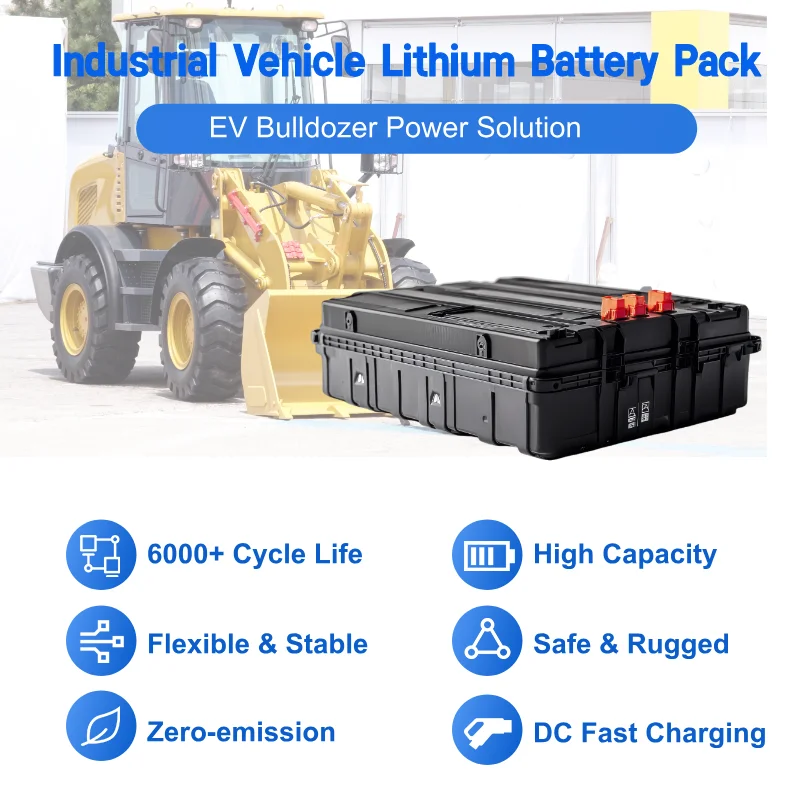 Motive Power Battery System Solution LiFePO4 Standard Battery Pack for Electric Excavator EV Truck High Voltage Fast Charge
