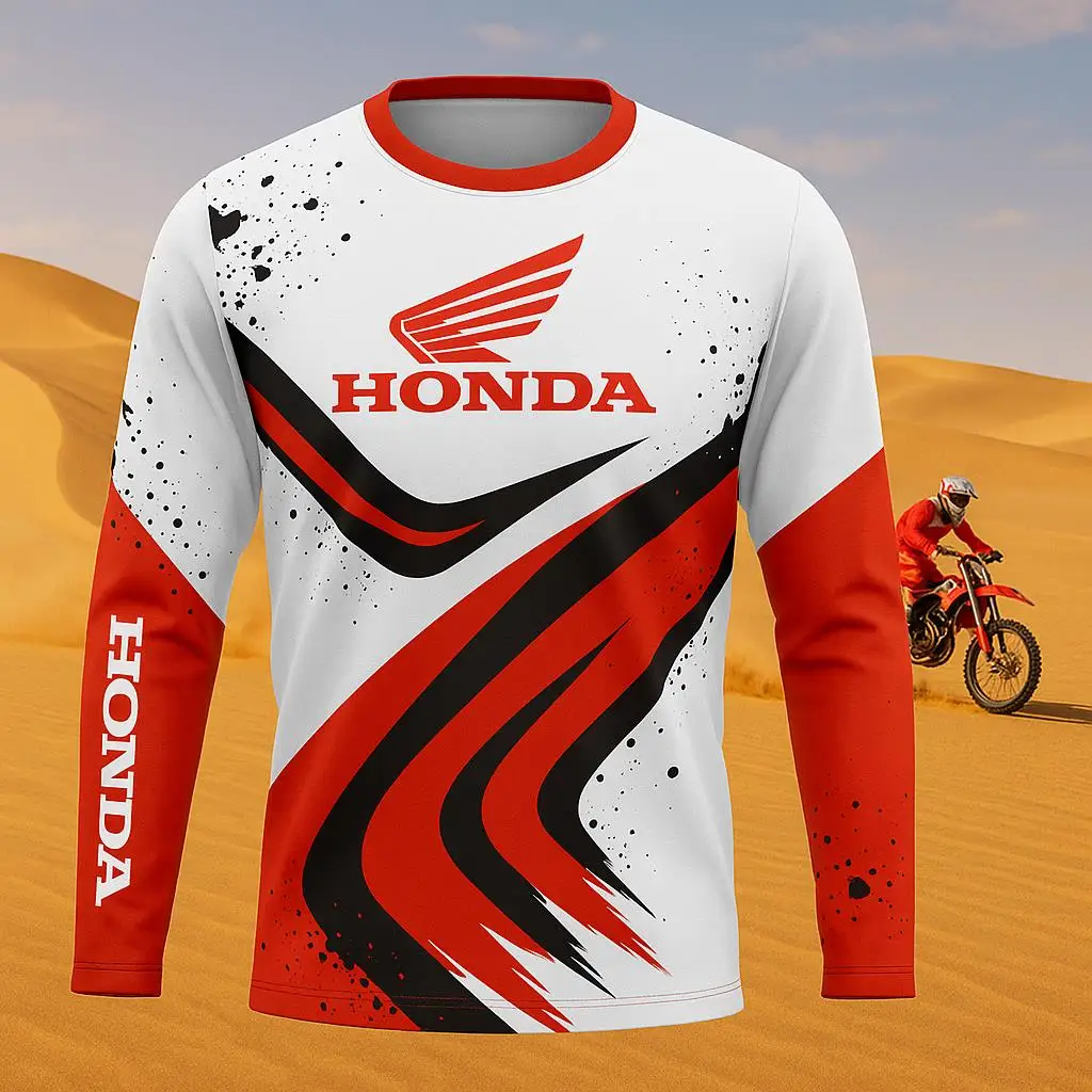 

Honda 2026 Latest Off-road Motorcycle Jersey Mountain Bike Long Sleeve T-Shirt Sports Quick Drying Breathable Outdoor Clothing