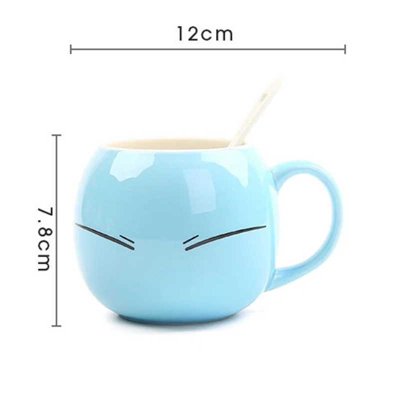 Kawaii الكرتون Tensei Shitara الوحل داتا كين ريمورو تيمبيست كوب سيراميك أنيمي ألعاب شخصيات الحركة ريمورو فنجان القهوة القدح أرقام