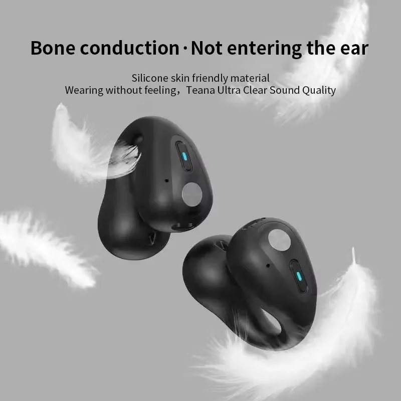 2024 New Original Bone Conduction Wireless Bluetooth 5.3 Headphones Sports Earphones HiFi Sound Quality Waterproof TWS Headset