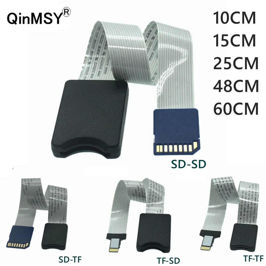 SD tf Female To TF Micro SD Male SD To SD/TF To TF Flexible Card Gps Extension Cable Extender Adapter Reader Drop Ship