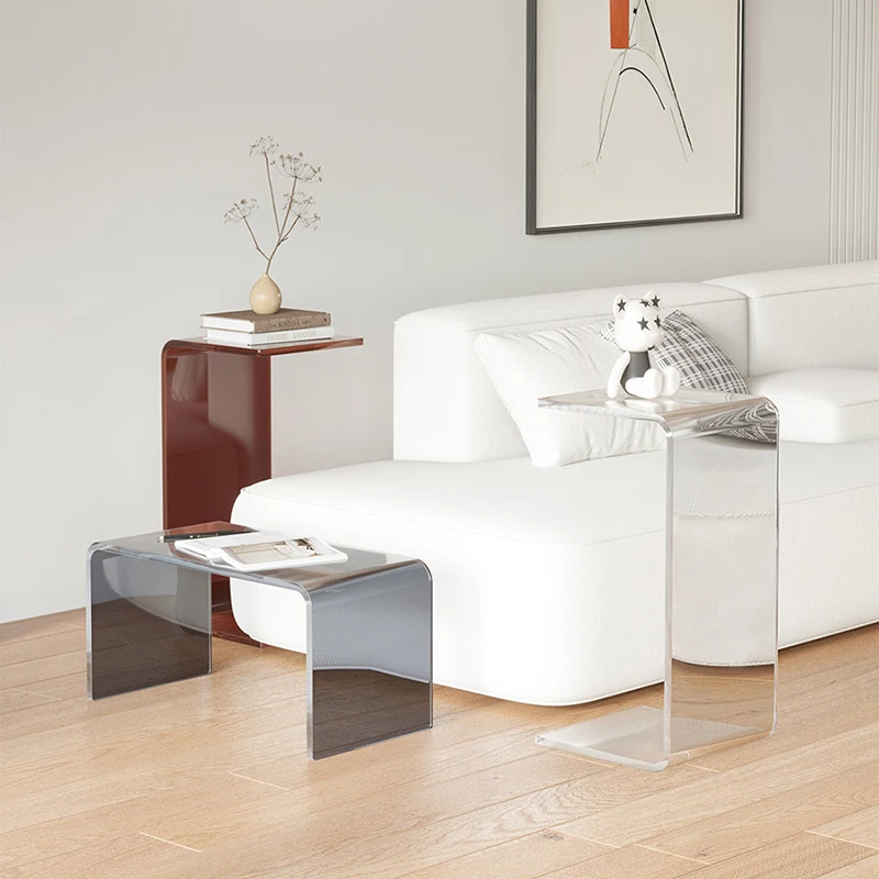 Modern Design Side Table Plastic Living Room Simple Nordic Coffee Tables Luxury Minimalist Mesa Auxiliar Salon Home Furniture