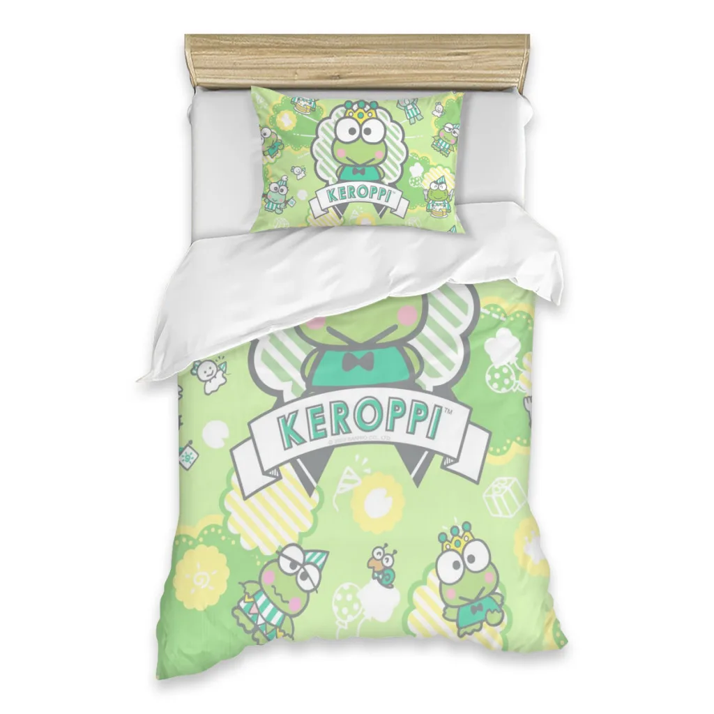 

Sanrio Keroppi Single Bed Sheets Set Complete Case Single Linen Quilt Cover