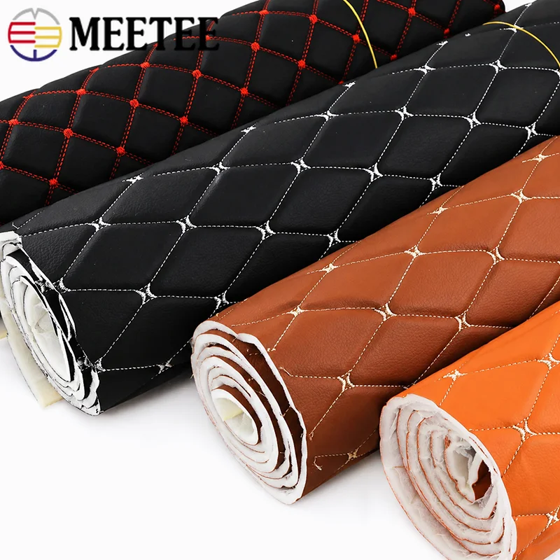 

45/90cm*160cm Sponge Synthetic Leather Fabric for Car Interior seat cushion Cloth Decorative Soft Fabrics DIY Sewing Accessories