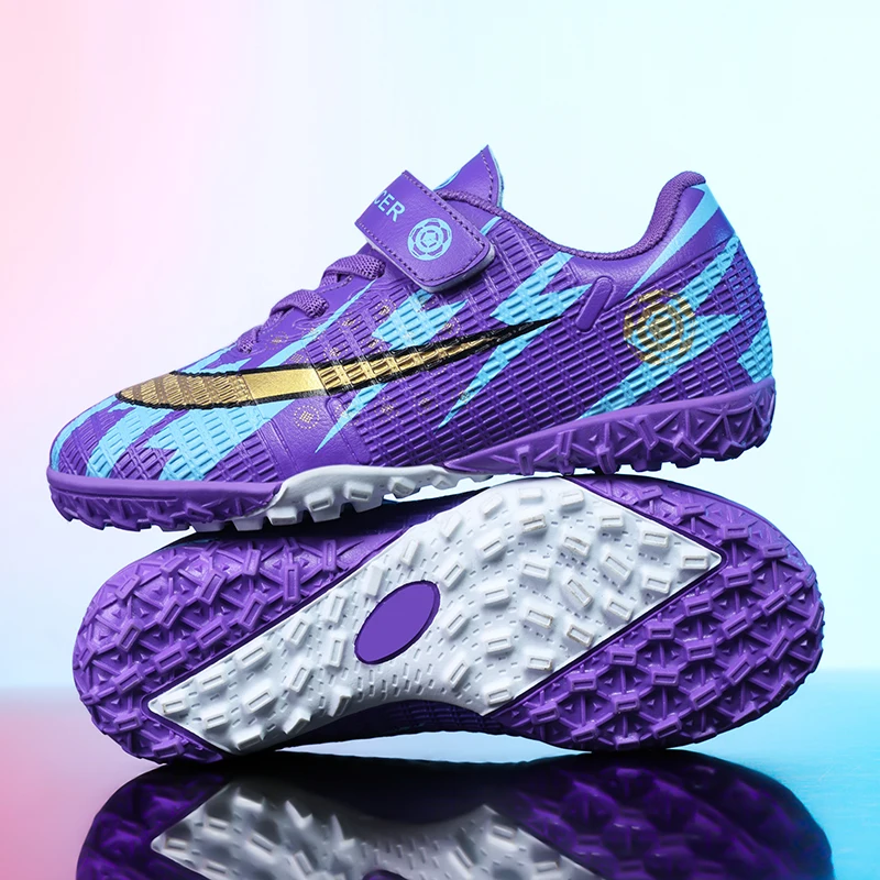 

New Kids Football Boots Society Cleats Soccer Shoes Professional Children Football Field Boots Original Non Slip Sneakers Fast