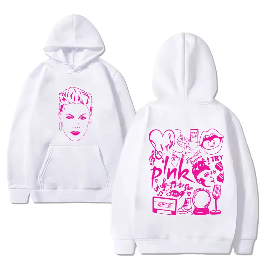 

Hot sale P!nk Pink Summer Carnival 2024 print Hoodie New Men Women Fashion Casual Sweatshirt Unisex Fleece Long sleeve pullovers