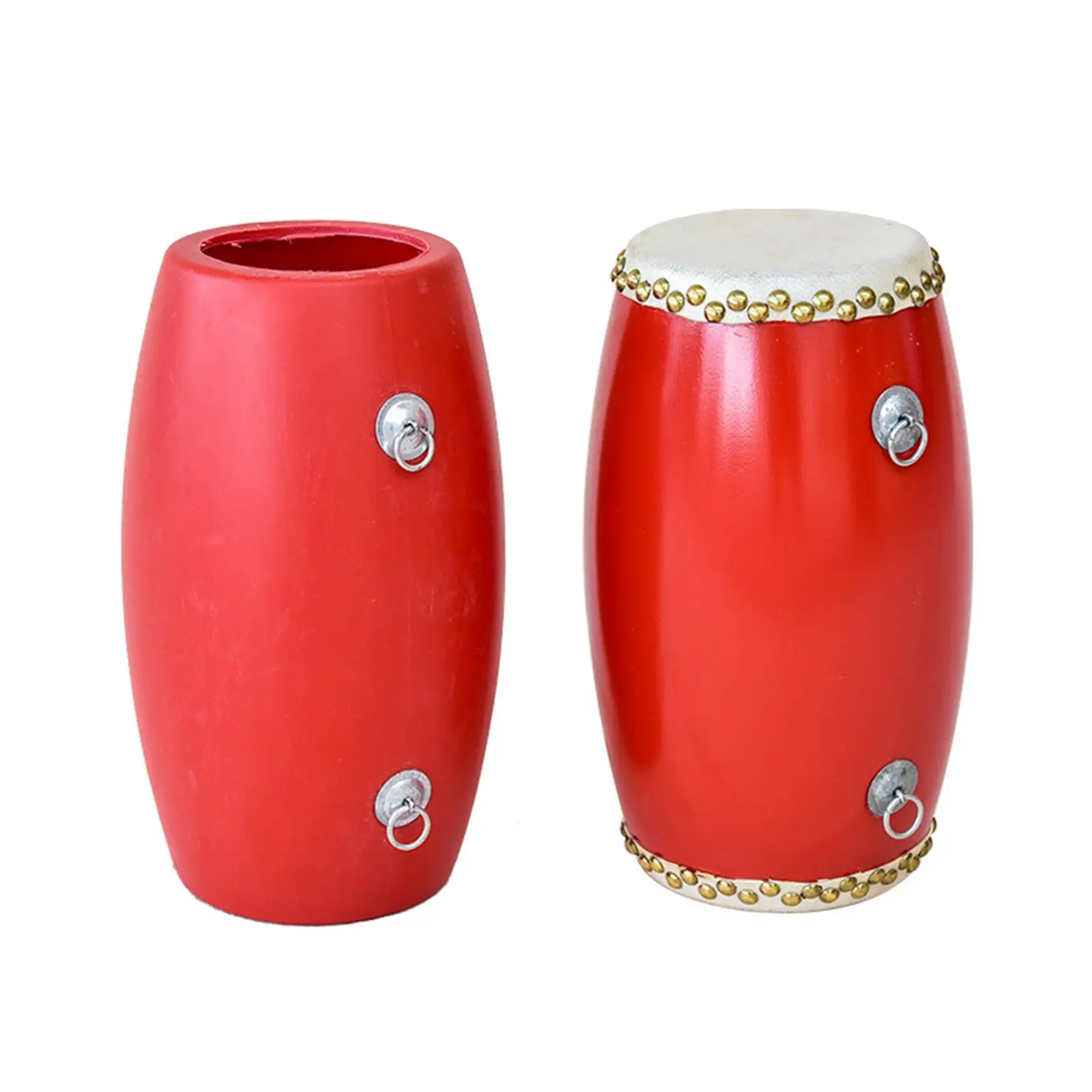 Chinese Waist Drum PVC Portable Percussion Hand Drum Practice Pad for Kids Junior Rhythm Musical Training