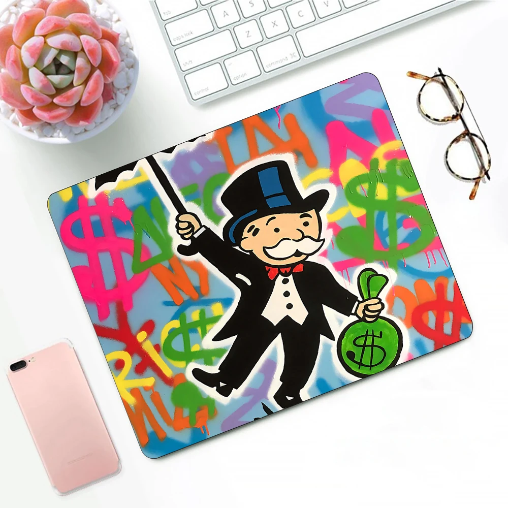 Cute Cartoon Monopoly Gaming Mouse Pad XS Small Mousepad For PC Gamer Desktop Decoration Office Mouse Mat Deskmat Rug