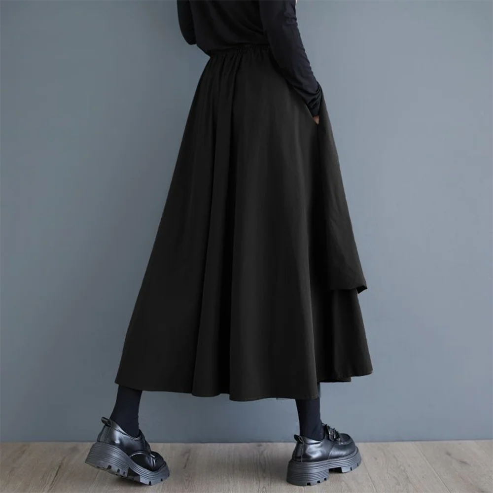 XS-5XL Summer New Men's Irregular Skirt Pants Unisex American Retro Fashion Trend High Street Loose Breathable Men's Bottoms