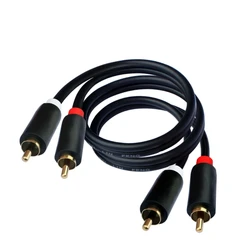 Kabel RCA 2RCA męski na 2RCA męski kabel połączeniowy  stereo do zestawu kina domowego wzmacniacz dekodera CD Soundbox