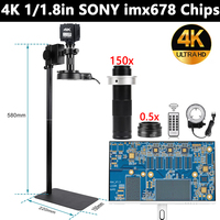 YIZHAN 4K UHD Electronic Microscope USB-C HDMI Soldering Microscope With Sony imx678 Senor, Free Microscope Software & Objective