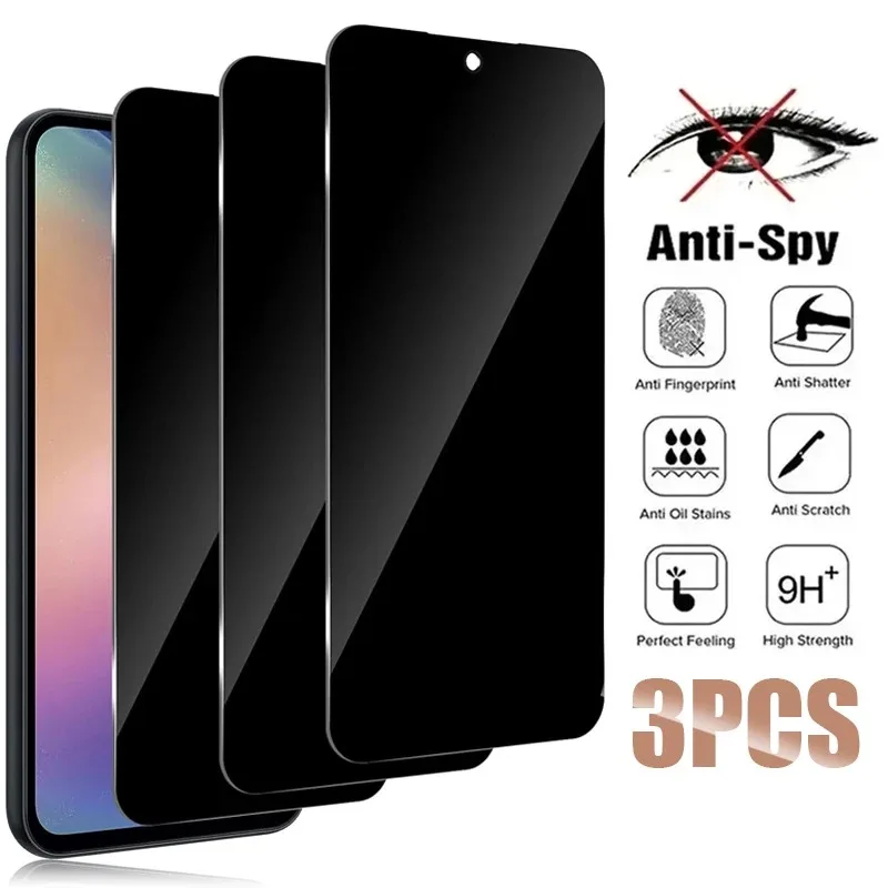 3 uds Anti-espía vidrio templado para Tecno pova 7 Ultra 7 4G 6 Neo 5G 6 Pro 5 4 Pro GO 2 para pova neo 3 Neo 2 Pova curve