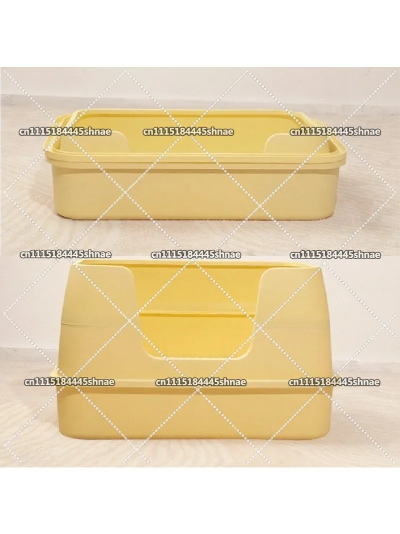litter box three-layer foldable open cat toilet oversized anti-splash cat excrement basin  supplies