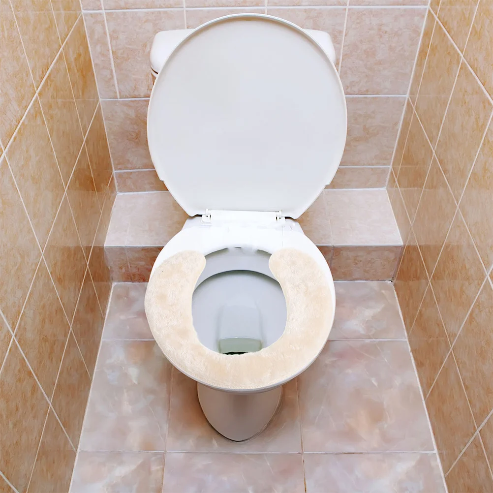 2 Stück Kleinkind-Toilettensitzpolster, weich, warm, bequem, waschbar, Badezimmer-Kissenbezüge, WC-Sitzbezüge für Badezimmer